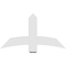 Ekena Millwork Bellingham Architectural Grade PVC Gable Bracket, 48"W x 26"H x 6"D x 6"F, 13/12 Pitch GBP048X26X0606BEL00 - alternate 3
